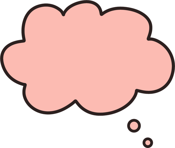 Pink Speech Bubble Element